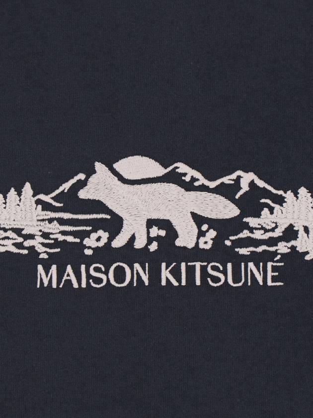 Outdoor Profile Fox Short Sleeve T-Shirt Black - MAISON KITSUNE - BALAAN 4