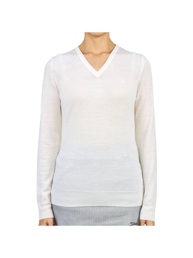 Women's Amaya Golf Knit Top White - J.LINDEBERG - BALAAN 1