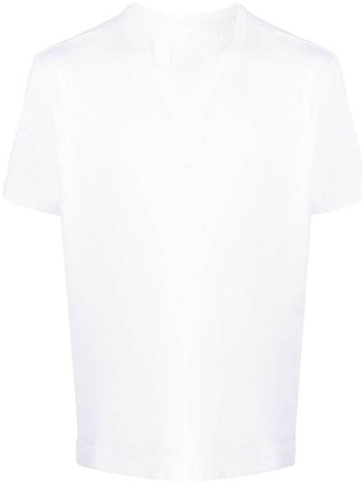 Embroidered 4G Logo Cotton Short Sleeve T-shirt White - GIVENCHY - BALAAN 2