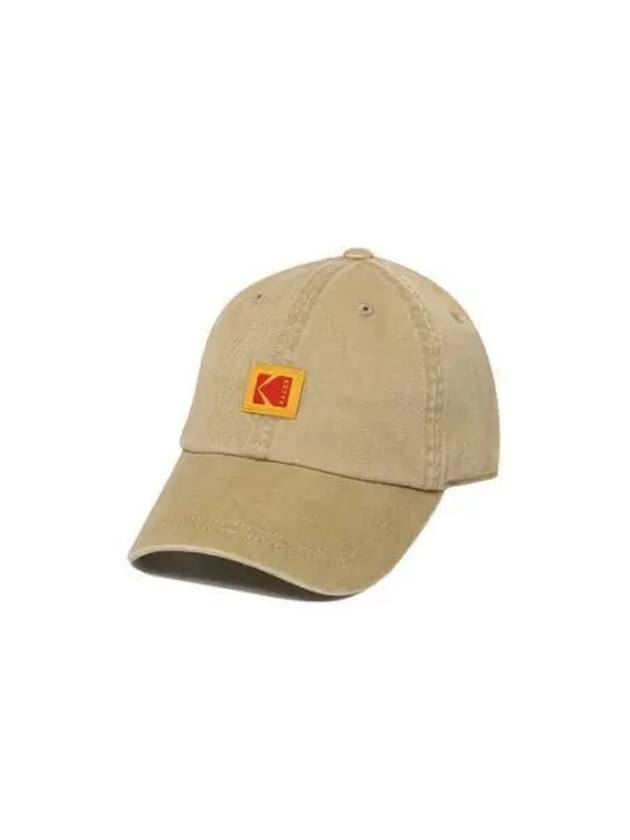 KODAK Apparel Square Logo Relax Fit Ball Cap BEIGE K4143LCP72BEI - KODO - BALAAN 1