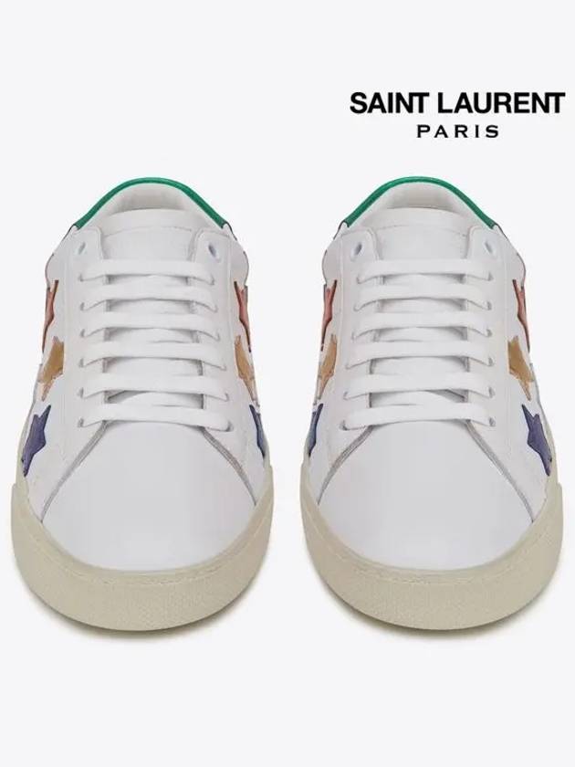 Women's California Multimetal Star Low Top Sneakers White - SAINT LAURENT - BALAAN 4