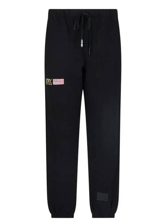 Embroidered Logo Track Pants Black - AUTRY - BALAAN 2