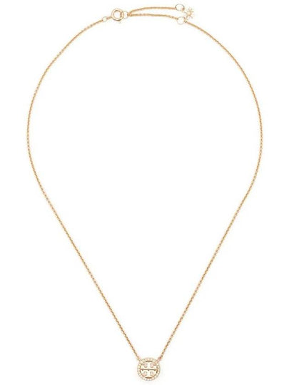 Miller Pave Logo Delicate Necklace Gold - TORY BURCH - BALAAN 2