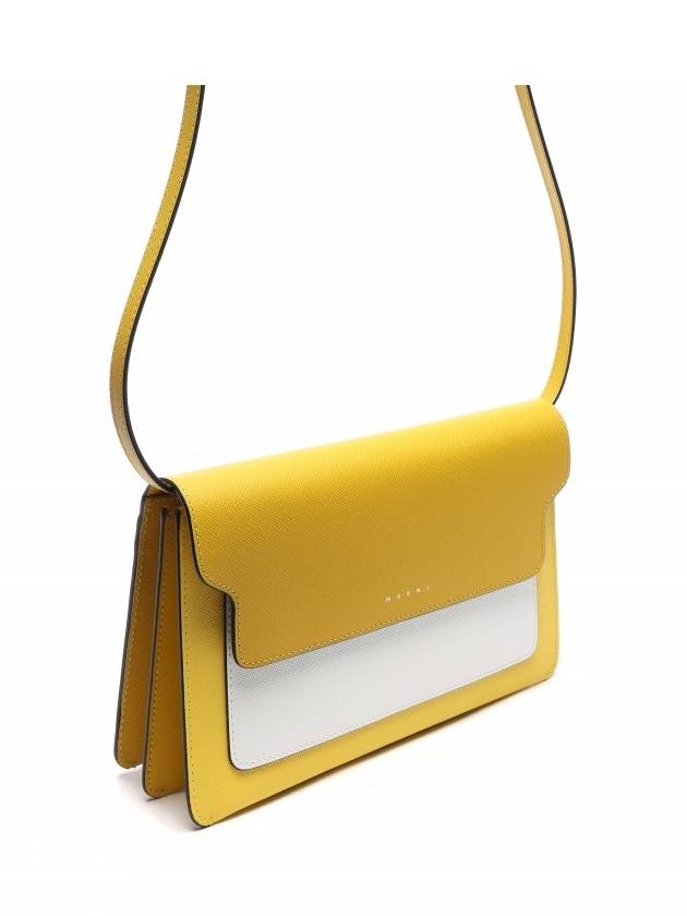 Trunk Saffiano Cross Bag Yellow - MARNI - BALAAN 4