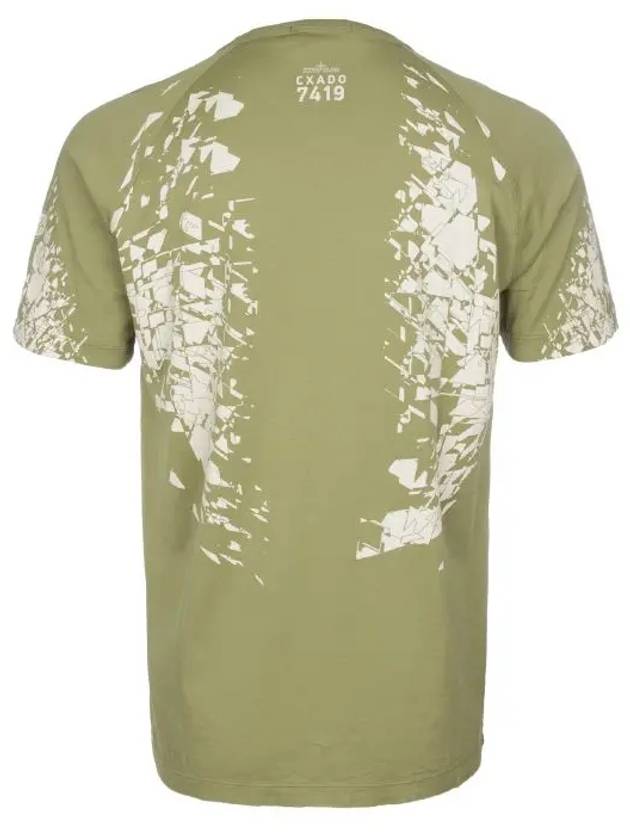 Shadow Project Back Printing Pocket Short Sleeve T-Shirt Green - STONE ISLAND - BALAAN 8