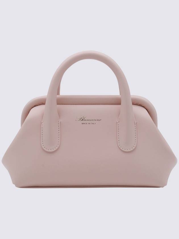 Blumarine Pink Leather Top Handle Bag - BLUMARINE - BALAAN 1