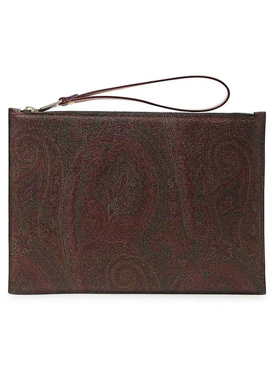 paisley clutch bag brown - ETRO - BALAAN.