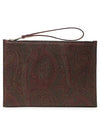 Paisley Clutch Bag Brown - ETRO - BALAAN 1