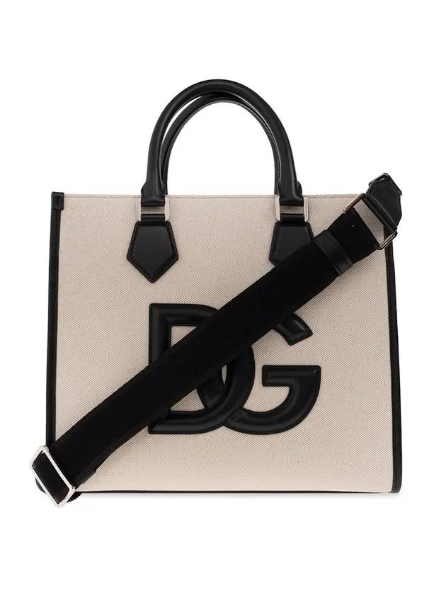 DG logo tote bag beige - DOLCE&GABBANA - BALAAN.