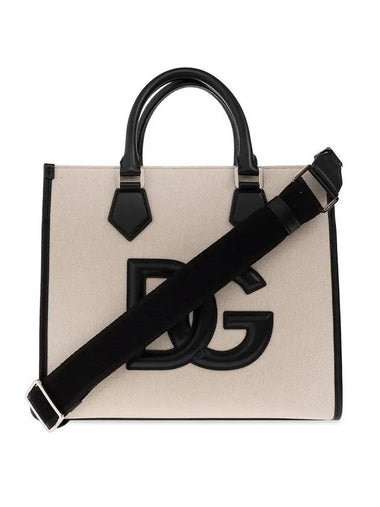 DG Logo Tote Bag Beige - DOLCE&GABBANA - BALAAN 1