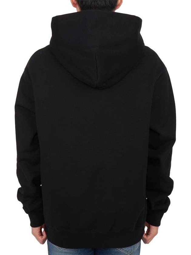 Interlocking G Shadow Print Cotton Jersey Hoodie Black - GUCCI - BALAAN 4