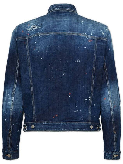 D2 paint-splattered denim jacket - DSQUARED2 - BALAAN 2