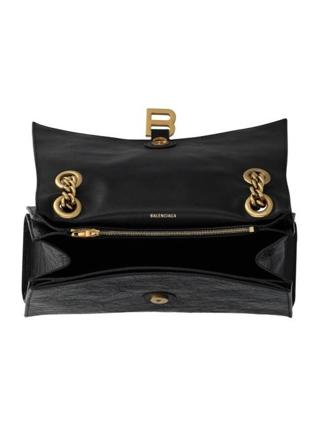 Crush Medium Shoulder Bag Black - BALENCIAGA - BALAAN 6