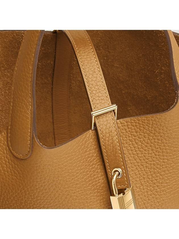 Picotin Lock 18 Tote Bag Clemence & Gold Biscuit - HERMES - BALAAN 4