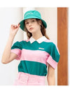 Golf Tennis Women s Puff Collar T Shirt Pink Green - AVAVE - BALAAN 1