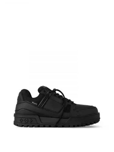 LV Trainer Snow Low Top Sneakers Black - LOUIS VUITTON - BALAAN 1