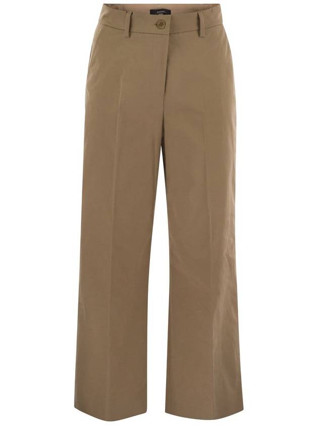 URIAL - Cotton satin crop trousers - WEEKEND MAX MARA - BALAAN 1