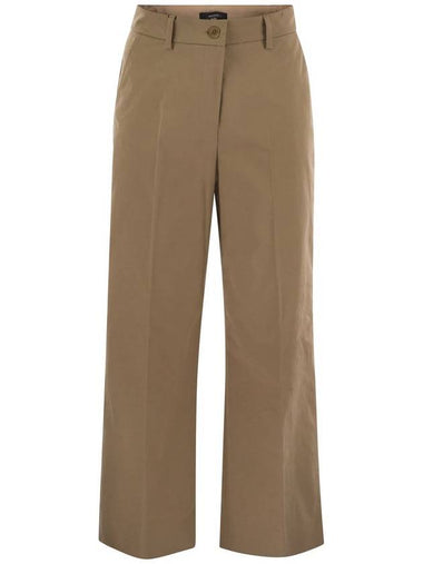 URIAL - Cotton satin crop trousers - WEEKEND MAX MARA - BALAAN 1