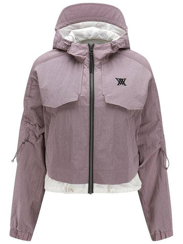 WOMEN RIBSTOP HOODY WINDBREKER JACKET - ANEWGOLF - BALAAN 1