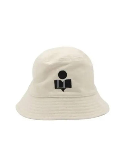 Haley Embroidered Logo Bucket Hat Ivory - ISABEL MARANT - BALAAN 2