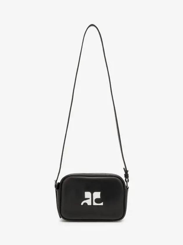 Reedition Camera Leather Cross Bag Black - COURREGES - BALAAN 2