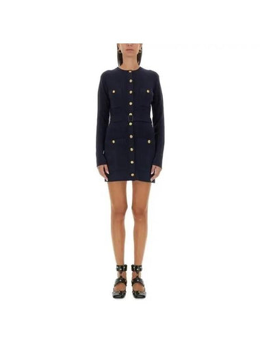 Chloe multi pocket wool mini dress 24WMC07670 4C4 - CHLOE - BALAAN 1