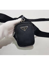 Brick Re Nylon Saffiano Leather Cross Bag 2VH070 - PRADA - BALAAN 6