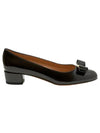 Vara Bow Patent Pumps Black - SALVATORE FERRAGAMO - BALAAN 4