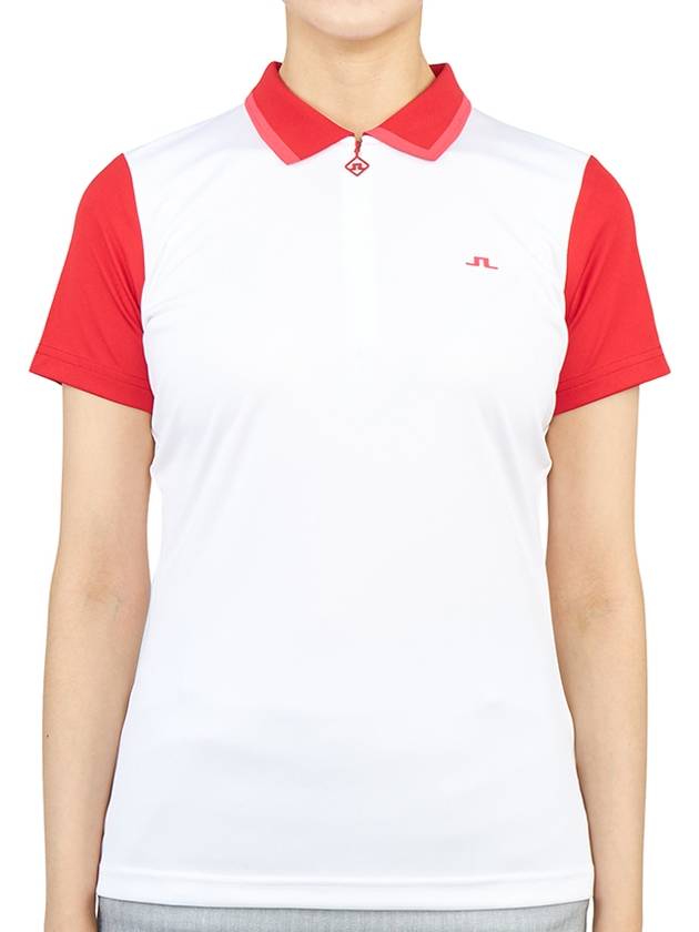 Women's Antonia Golf PK Shirt White - J.LINDEBERG - BALAAN 2