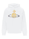 Embroidered Logo Cotton Hoodie White - VIVIENNE WESTWOOD - BALAAN 2