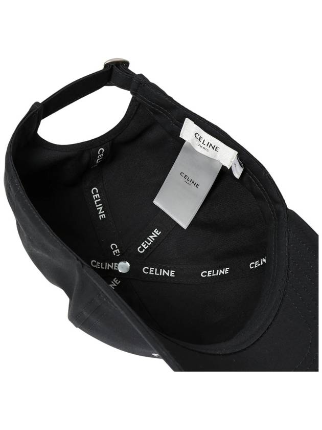 Logo Ball Cap Black - CELINE - BALAAN 5