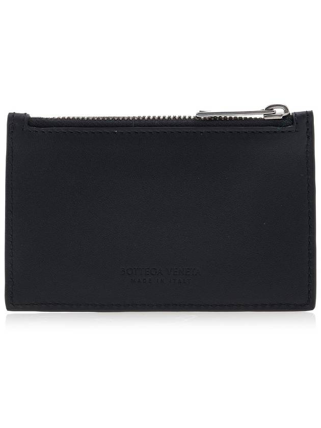 Intrecciato Zipped Card Case Black - BOTTEGA VENETA - BALAAN 4