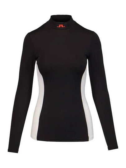 Thabisa Mockneck Long Sleeve T-Shirt Black - J.LINDEBERG - BALAAN 2