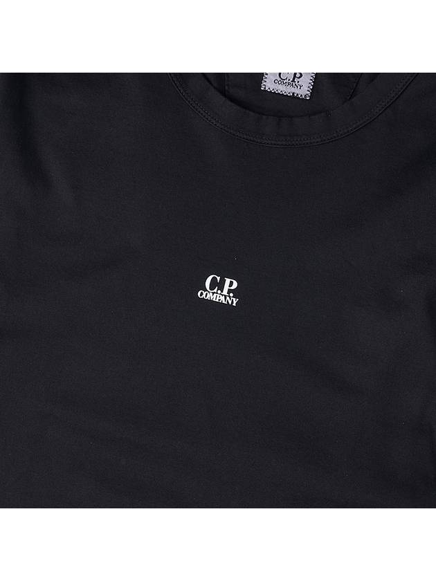 logo print short sleeve t-shirt black - CP COMPANY - BALAAN 6