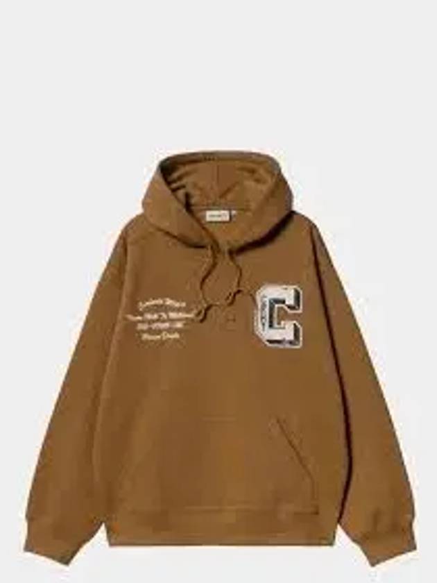 Logo Print Hoodie Brown - CARHARTT WIP - BALAAN 2