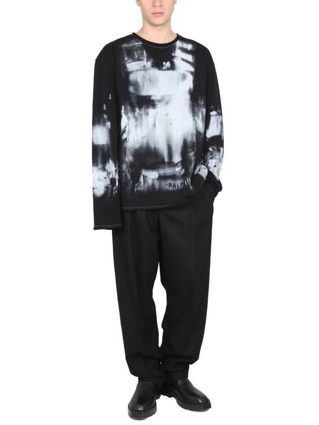 Balmain Tie Dye Pattern Crewneck Sweatshirt - BALMAIN - BALAAN 2