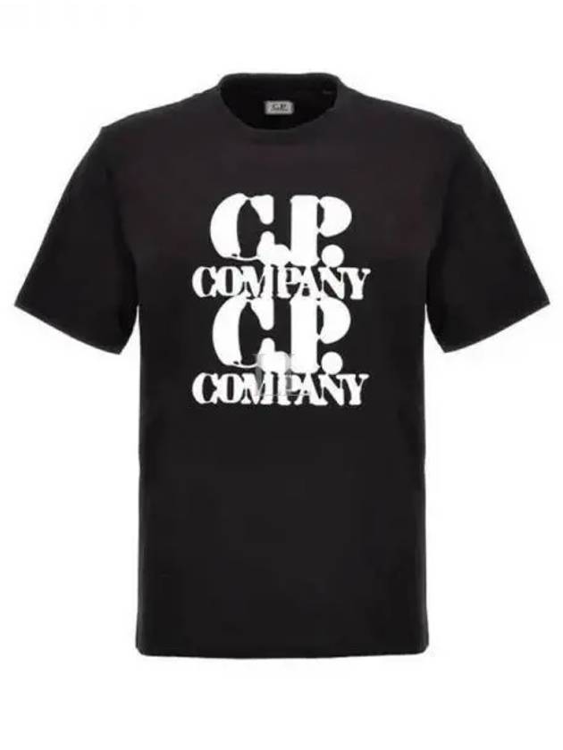 30/1 Jersey Graphic Short Sleeve T-Shirt Black - CP COMPANY - BALAAN 2