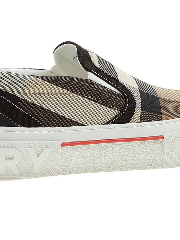 Embossed Logo Checked Slip-on - BURBERRY - BALAAN 11