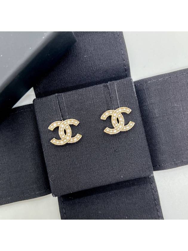 Earrings CC logo pearl crystal gold ABB771 - CHANEL - BALAAN 10