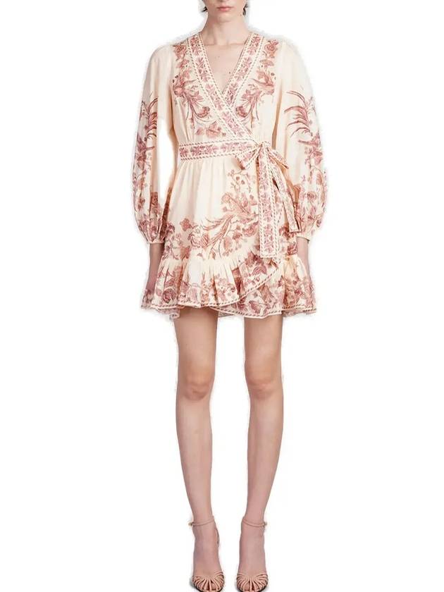 Waverly wrap mini dress 1469DSS243_CPB - ZIMMERMANN - BALAAN 1