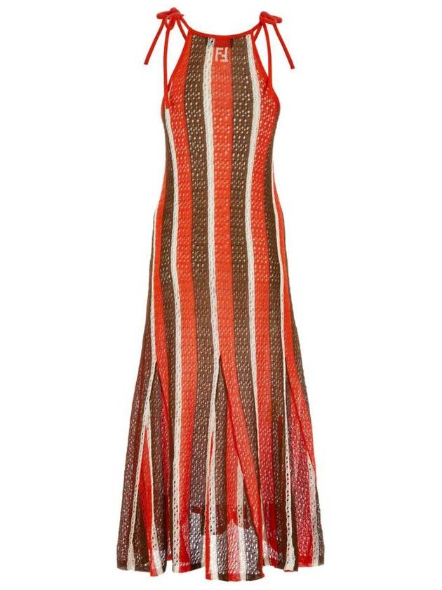 midi dress FDZB50ANZF F0QD6 PRINTED - FENDI - BALAAN 3