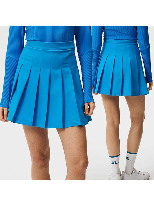 Women's Adina Golf Skirt Brilliant Blue - J.LINDEBERG - BALAAN 2