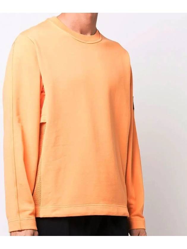 Wappen Shadow Project Mesh Long Sleeve T-Shirt Orange - STONE ISLAND - BALAAN 4