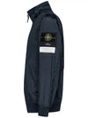 Men's Logo Patch Nylon Metal Zip-up Jacket Navy - STONE ISLAND - BALAAN 4