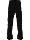 Chrome-R Regular Utility Straight Pants Black - CP COMPANY - BALAAN 1