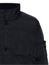 Garment Dyed Crinkle Reps Down Padding Navy - STONE ISLAND - BALAAN 3