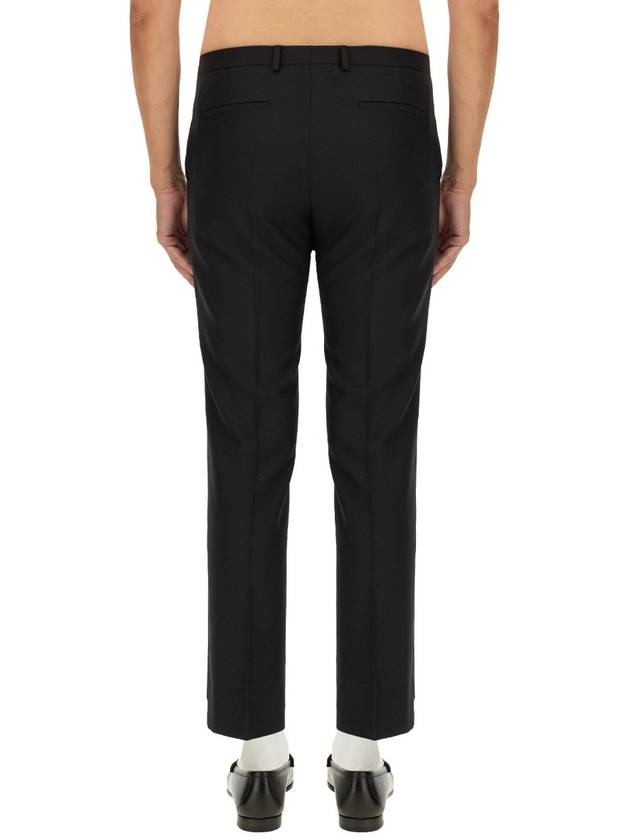 Wool Blend Straight Pants Black - GUCCI - BALAAN 5