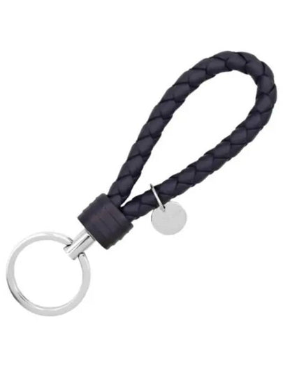 Intrecciato Leather Key Holder Black - BOTTEGA VENETA - BALAAN 2