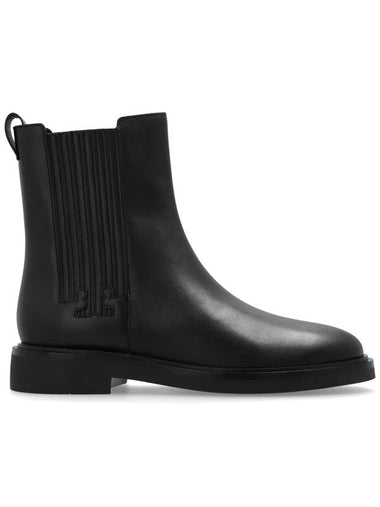 Tory Burch Leather Ankle Boots, Women's, Black - TORY BURCH - BALAAN 1