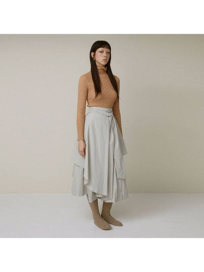 TAFFTA WIDE SKIRT PANTS BE beige - TIBAEG - BALAAN 2